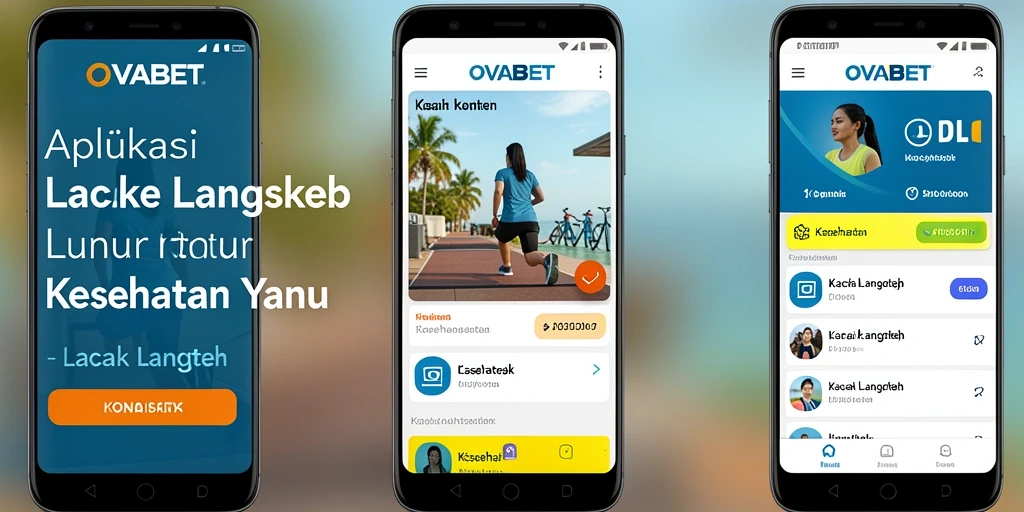 Antarmuka pengguna OVABET yang menarik dan mudah digunakan untuk lacak langkah.
