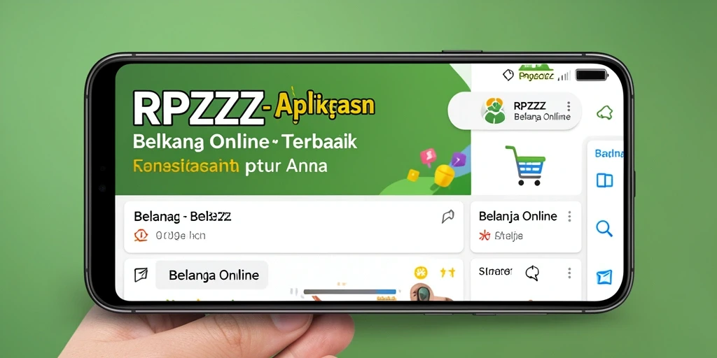 Antarmuka aplikasi RPZZZ dengan berbagai produk menarik dan fitur mudah.