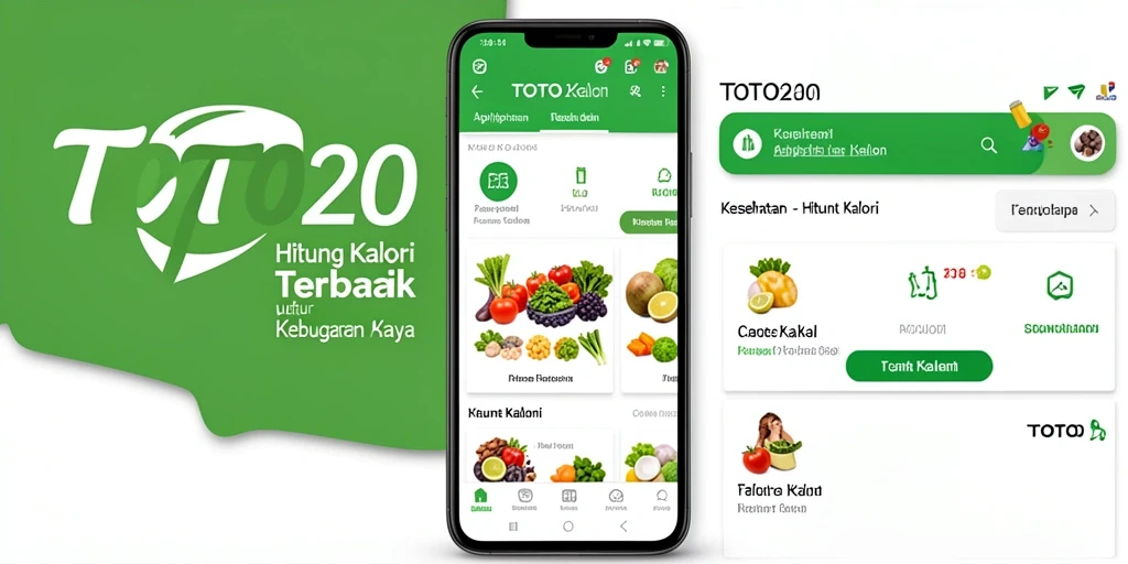 Antarmuka TOTO20 menampilkan fitur Hitung Kalori yang intuitif dan praktis.